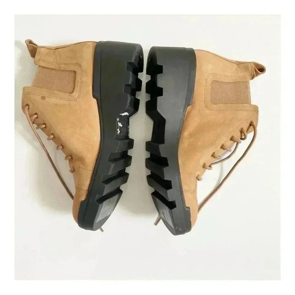 NEW Eileen Fisher Shearling Tumbled Leather Hiker Boot size 8 - Picture 5 of 11